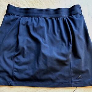 Adidas Womens Black Mini Skirt Skort Golf Tennis Pickleball Geometric Shorts M